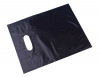 Polytragetaschen Schwarz 33x38,1cm 20 Mikron HDPE (100 Stück) [H1315BK3]