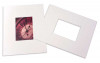 Fertig-Passepartouts Weiß 40,6x50,8cm doppelte Dicke mit 19,1x24,1cm Ausschnitt (25 Stück) [MS31005]