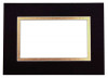 Fertig-Passepartouts Schwarz/Gold 45,7x61cm doppelte Dicke mit 32,1x47,3cm Ausschnitt (10 Stück) [MD20180]