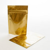 Standbodenbeutel Gold 13x7x20,5cm | 113 Gramm (100 Stück) [ZBGM3G]