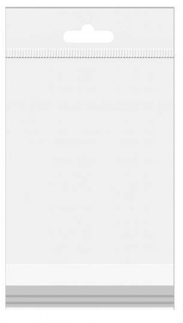 Headerbeutel 8x12cm wiederverschließbar und Kristallklar (100 Stück) [HB812]