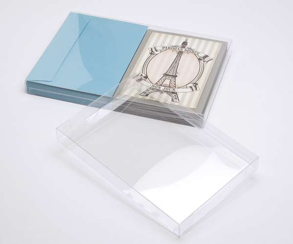 Klarsichtschachteln 18,7x2,5x26,8cm Kristallklar (25 Stück) [FB184]