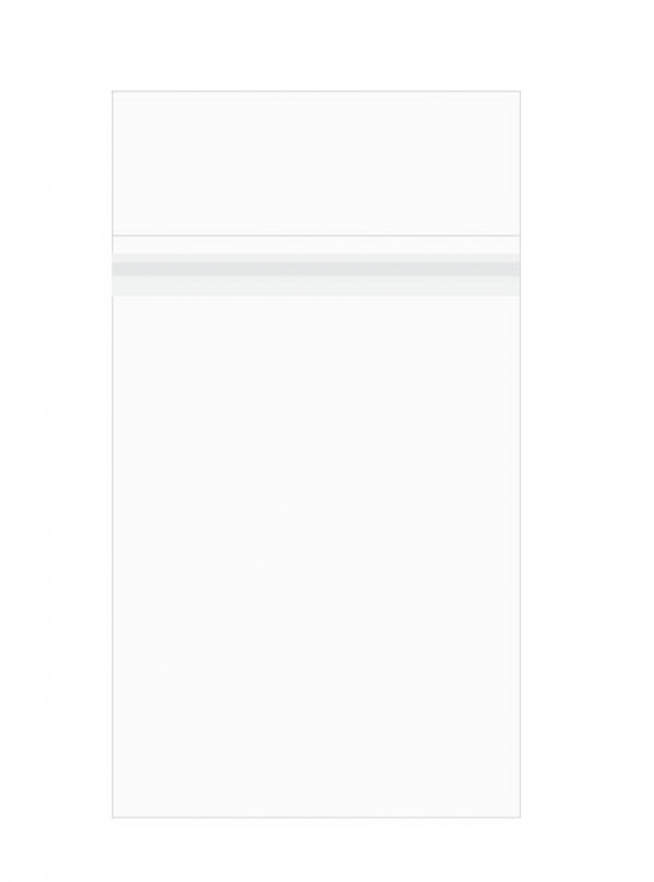 Klappenbeutel 13x18,1cm Premium mit Schutzverschluss (100 Stück) [PR75XS]