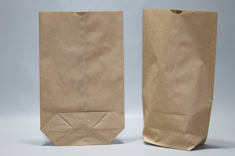 Kreuzbodenbeutel Kraft (Inhalt 2,5kg) 22,5x37cm - 1-Lagig 70 Gramm (100 Stück) [PAK2217]