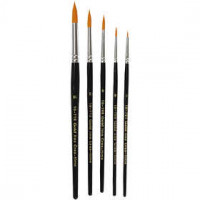 Gold Line Pinsel, Sortiment, Nr. 1-18 , B 2-7 mm, rund, 5sort. [HOB-100265]
