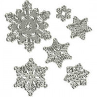 Stanz-Schablone, D: 11,2x12,8 cm, Schneeflocke, 1Stck [HOB-11757]