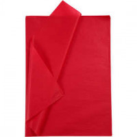 Seidenpapier, Blatt 50x70 cm,  14 g, Rot, 10Bl. [HOB-200883]
