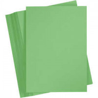 Karton, farbig, A6 105x148 mm,  180 g, Grasgrün, 100Bl. [HOB-21823]