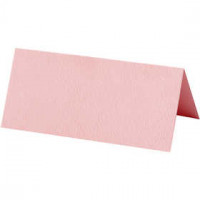 Place cards, size 9x4 cm, 220 g, 10 pcs, light red [HOB-220019]
