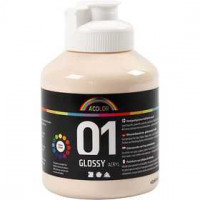 A-Color Acrylfarbe, Hellhautfarben, 01- Glänzend, 500ml [HOB-32018]