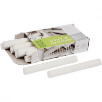 Tafelkreide, L 8 cm, D: 10 mm, Weiß, 10x10Stck. [HOB-34475]