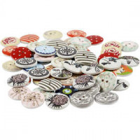 Design-Knöpfe, D: 20 mm, 180sort. [HOB-40666]