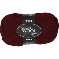 Sydney Wolle, L 50 m, Weinrot, 50g [HOB-44675]