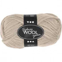 Sydney Wolle, L 50 m, Beige, 50g [HOB-44727]