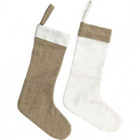 Stofffiguren, H 26 cm, B 16 cm, Nikolaussocken, 6Stck. [HOB-49506]