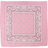 Bedrucktes Bandana-Tuch, Größe 55x55 cm, Pink, 1Stck [HOB-49742]