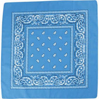 Bedrucktes Bandana-Tuch, Größe 55x55 cm, Petrol, 1Stck [HOB-49746]