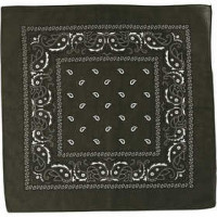 Bedrucktes Bandana-Tuch, Größe 55x55 cm, Olivgrün, 1Stck [HOB-49749]