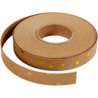Weaving strips, W: 15 mm, thickness 0.55 mm, 9,5 m, light brown [HOB-498956]