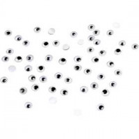 Wackelaugen, D: 7 mm, nicht klebend, 40Stck. [HOB-501072]