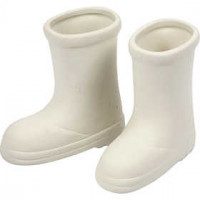 Stiefel, H 12 cm, Weiß, 8Stck. [HOB-50512]