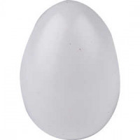 Ei, Plastik, H 6 cm, Lochgröße 3 mm, Weiß, 10Stck. [HOB-510320]