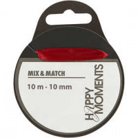 Satinband, Weinrot, B 10 mm, 10m [HOB-513750]