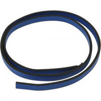 Lederband Imitat, B 10 mm, Stärke: 3 mm, Blau, 1m [HOB-51487]