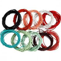 Lederband, Sortiment, Stärke: 1 mm, Sortierte Farben, 10x3m [HOB-51525]