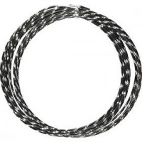 Aluminiumdraht, Stärke: 2 mm, Schwarz, diamond-cut, 7m [HOB-518301]