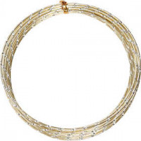 Aluminiumdraht, Stärke: 2 mm, Gold, diamond-cut, 7m [HOB-518304]