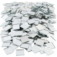 Spiegelmosaik, Größe 16x16 mm, Stärke: 2 mm, quadratisch, 500Stck. [HOB-52279]
