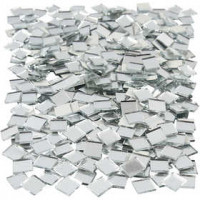Spiegelmosaik, Größe 10x10 mm, Stärke: 2 mm, quadratisch, 500Stck. [HOB-52293]