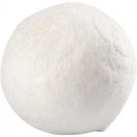 Kugel, D: 12 mm, Weiß, Baumwolle, 25Stck. [HOB-540010]