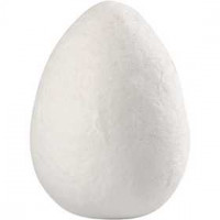 Eier, Größe 28x40 mm, Weiß, Baumwolle, 8Stck. [HOB-541671]