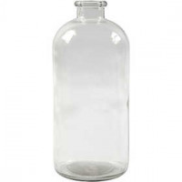 Apotheker-Flasche, H 24,5 cm, D: 10,5 cm, 6Stck., Lochgröße 2,6 cm [HOB-55732]