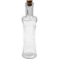 Glasflasche, H 21 cm, Lochgröße 1,5 cm, 12Stck. [HOB-55987]