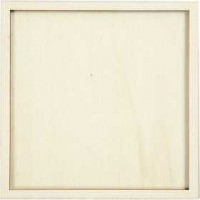 Rahmen, Größe 10x10 cm, Stärke: 4 mm, Sperrholz, 20Stck., Innenmaße 9x9 cm [HOB-56846]