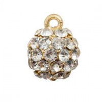 Charms, D: 11 mm, Vergoldet, 1Stck [HOB-60577]