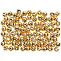 Wachsperlen, D: 4 mm, Lochgröße 0,7 mm, Gold, 150Stck. [HOB-698321]