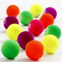 Neonperlen, D: 12 mm, Lochgröße 2 mm, 50g, ca. 50  Stck [HOB-698440]