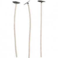 Gewachste Kerzendochte, L 10 cm, Stärke: 2 mm, 50Stck. [HOB-73313]