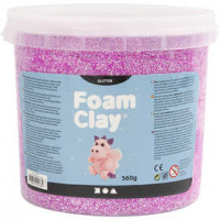 Foam Clay® , Lila, Glitter, 560g [HOB-780840]