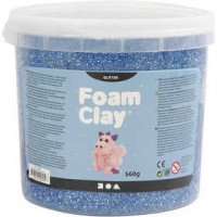 Foam Clay® , Blau, Glitter, 560g [HOB-780850]