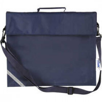 Schultasche, Größe 36x31 cm, Tiefe 6 cm, Dunkelblau, 1Stck [HOB-951731]
