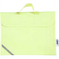 Schultasche, Größe 36x29 cm, Tiefe 9 cm, Fluoreszierend Gelb, 1Stck [HOB-951781]
