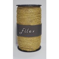 Kräuselband Filex Gold Glitzer 1mm x 100 meter (1 Rolle) [HV-FLX1GO]