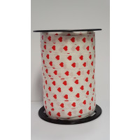 Kräuselband Herze 10mm x 225 meter (1 Rolle) [HV-HEART10]