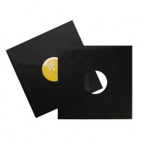 Innenhüllen für 12 inch Schallplatten Mattschwarz (100 Stück) [BLPBM]