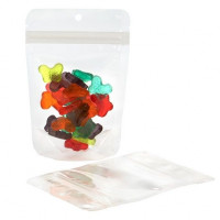 Standbodenbeutel Kompostierbar Transparent 10,2x6x15,2cm | 57 Gramm (100 Stück) [ZBGE2]